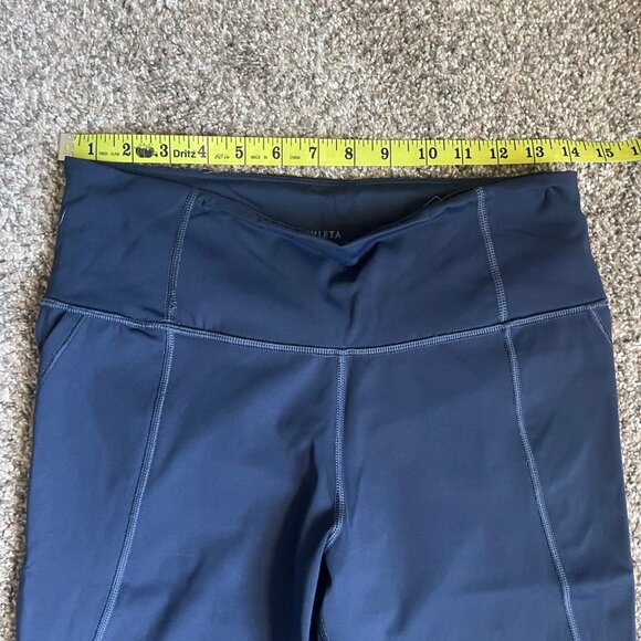 Athleta Lightening 7/8 Tight in Supersonic Navy, Size Medium - Picture 12 of 15